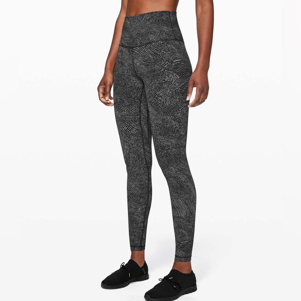 Lululemon Align Pant- Free Spirit Ice Grey Black 6